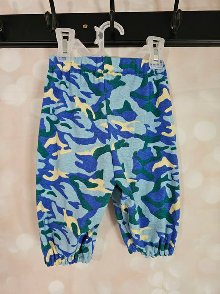 Blue Camo Knit Pants