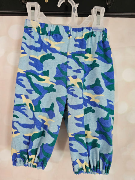 Blue Camo Knit Pants