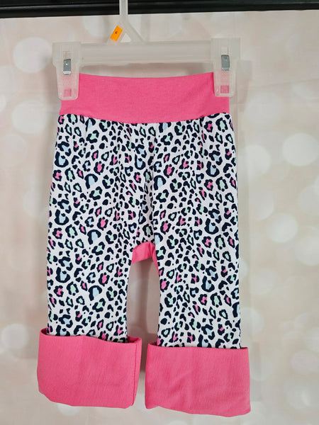 Grow with Me Pants - Pink Cheetah