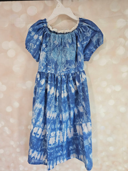 Blue TieDye Dress