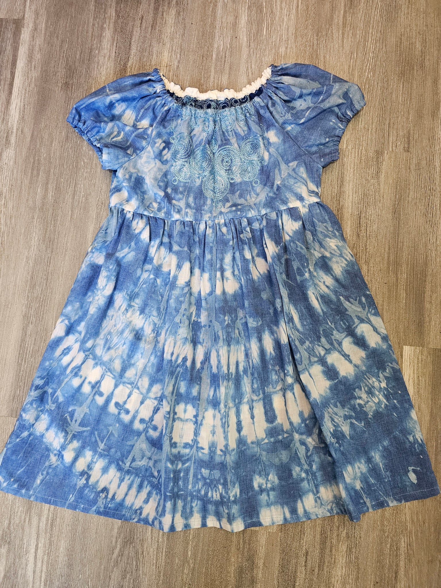 Blue TieDye Dress