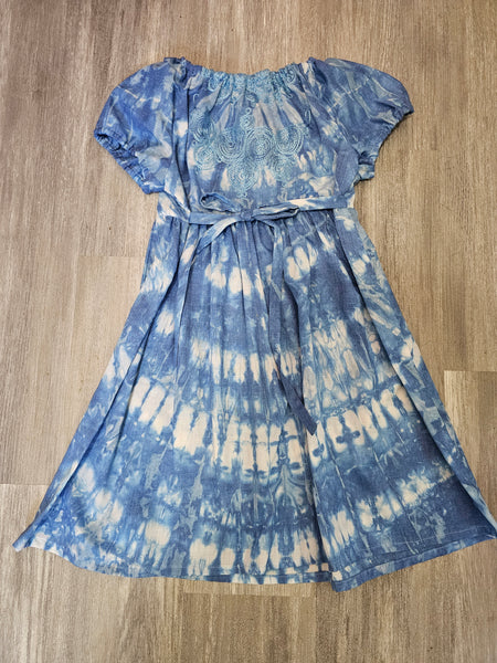 Blue TieDye Dress