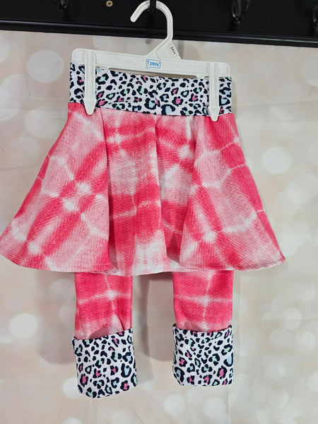 Grow with Me Skirt and Pants - Pink Cheetah