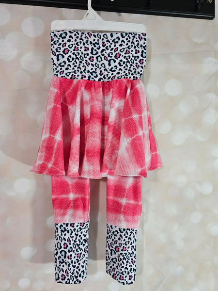 Grow with Me Skirt and Pants - Pink Cheetah