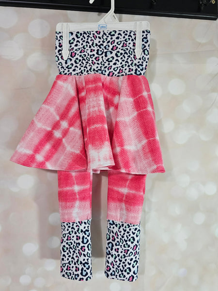 Grow with Me Skirt and Pants - Pink Cheetah