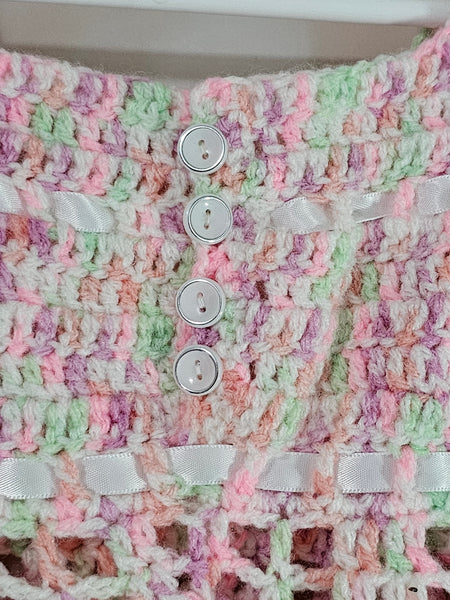 Crocheted Dress - Pink Delight