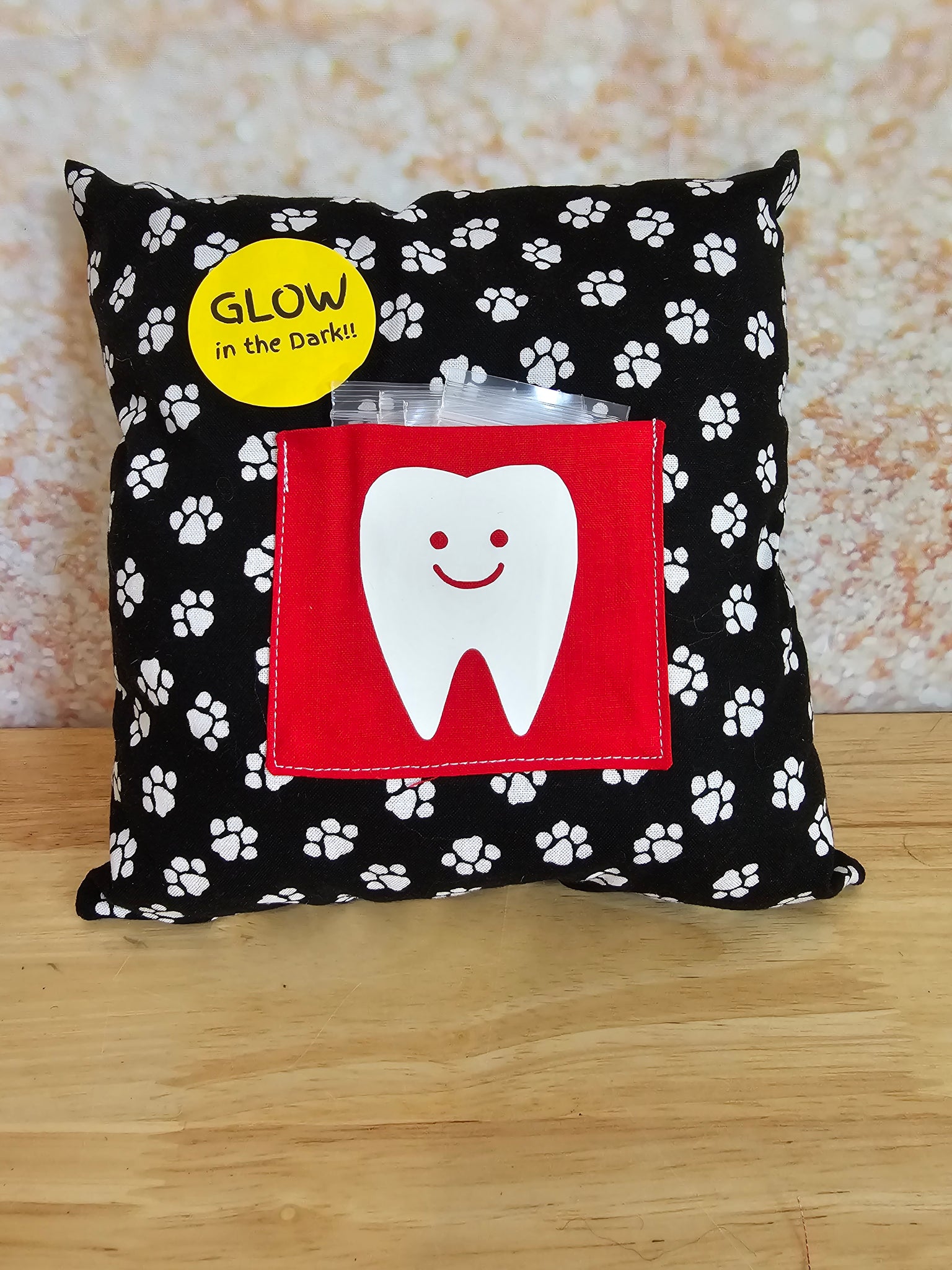 Paws Tooth Fairy Pillow - GLOW in the Dark