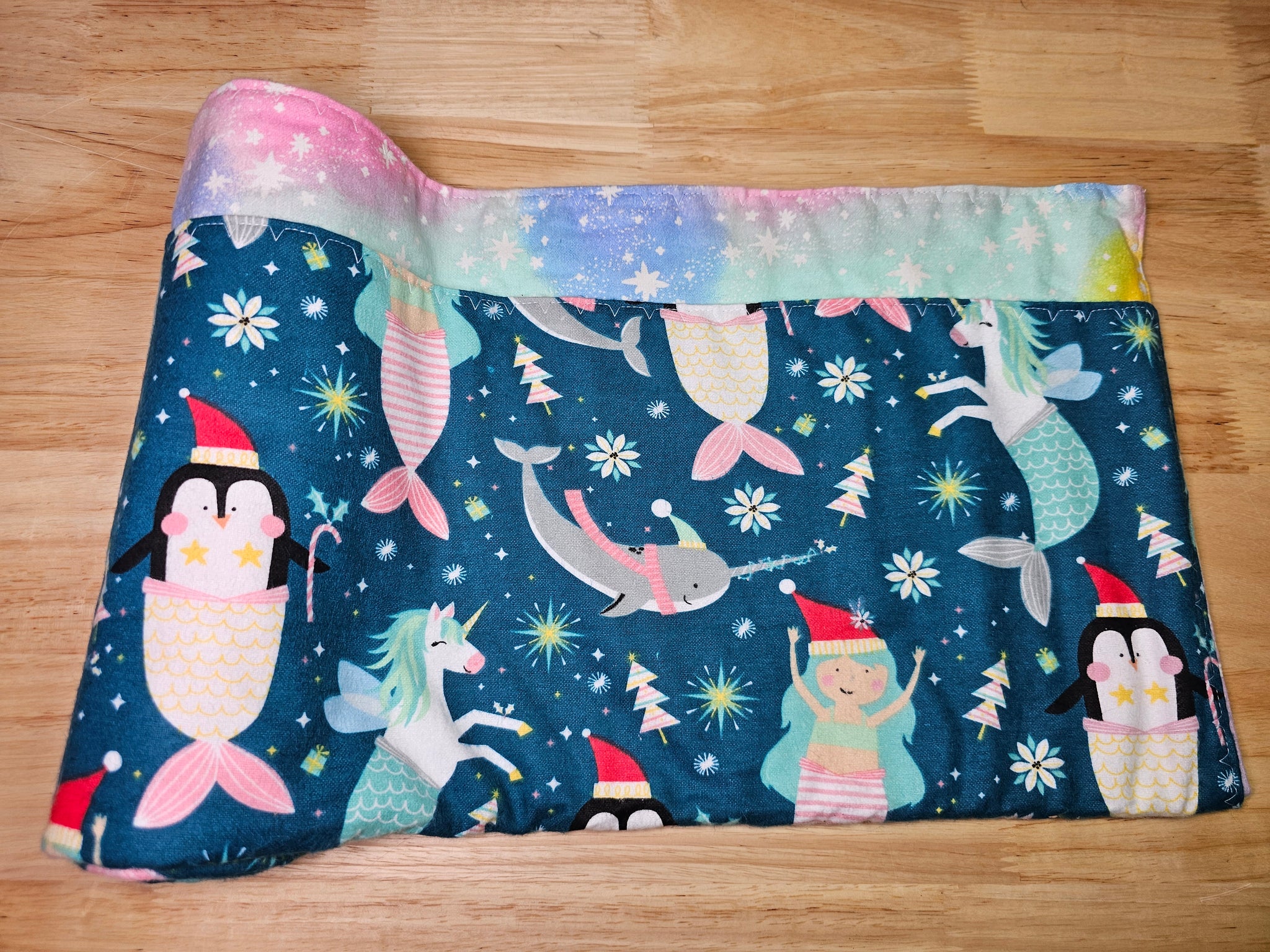 Winter Mermaids Receiving Blanket