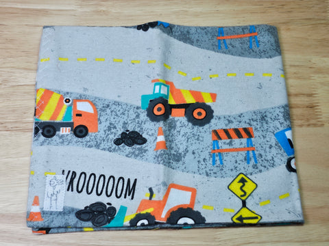 Burp Cloth-  Construction Vehicles