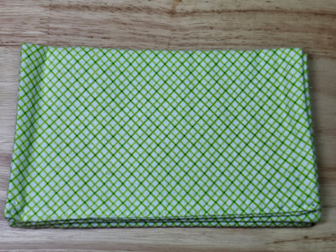 Burp Cloth-  Green Lattice