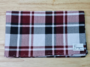 Burp Cloth-  Red Plaid