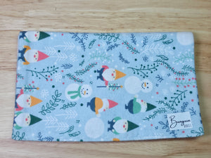 Burp Cloth-  Winter Gnomes