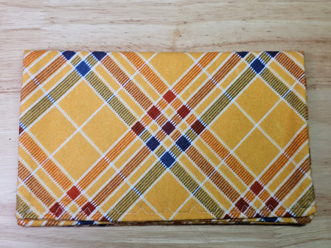 Burp Cloth- Mustard Plaid