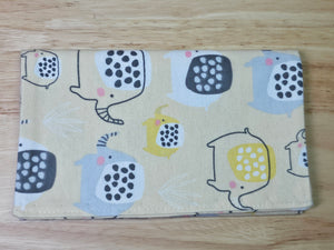 Burp Cloth- Elephants