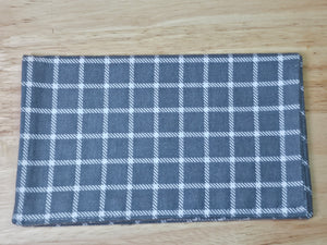 Burp Cloth- Gray Squares