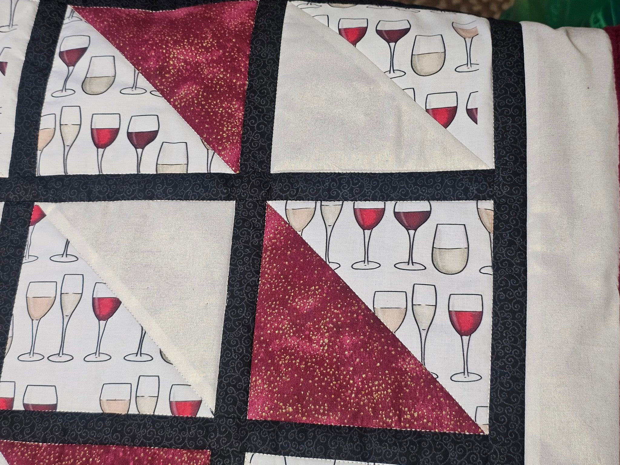 Wine Throw Quilt