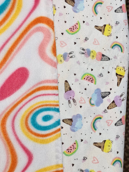 Ice Cream Bunnies Blanket