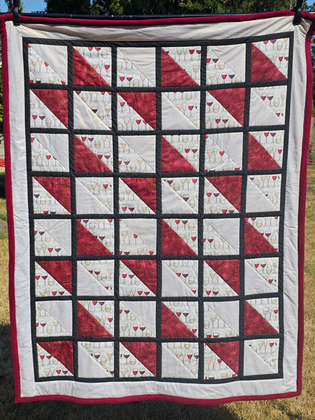 Wine Throw Quilt