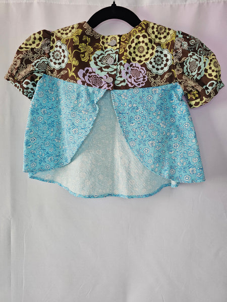 Vintage Cotton Fly Away Dress Set | Dress + Bloomers | 12 Months