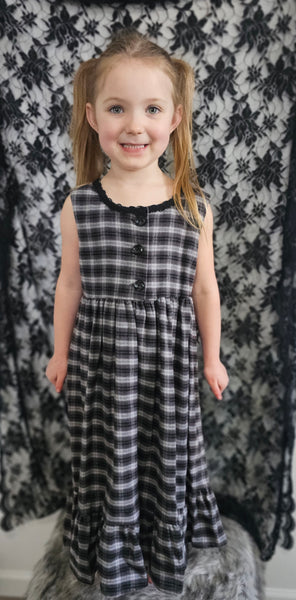 Plaid Flannel Maxi Dress