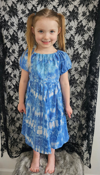 Blue TieDye Dress