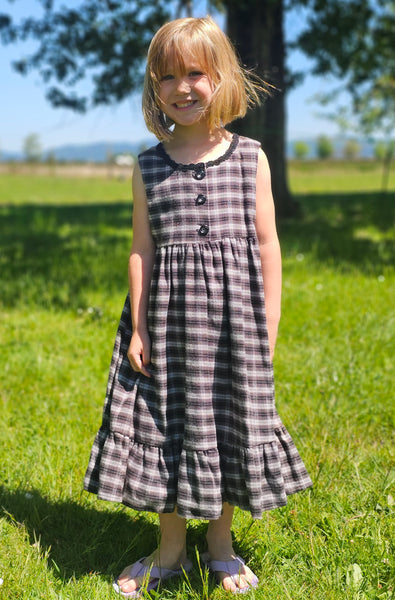Plaid Flannel Maxi Dress