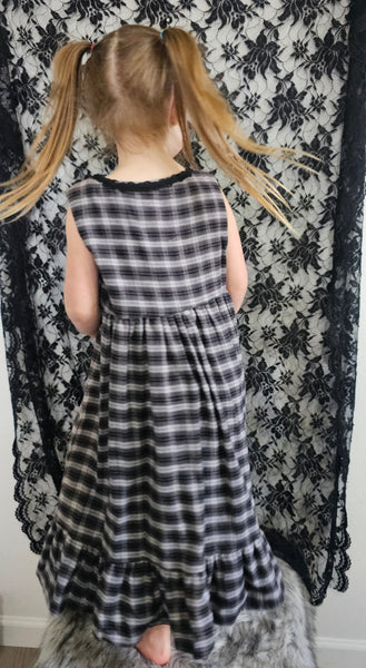 Plaid Flannel Maxi Dress