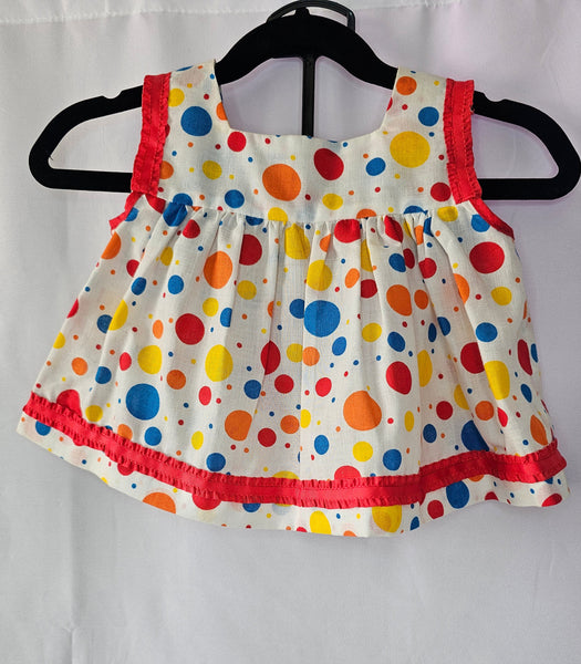 Confetti Carnival Flyaway Dress Set | Vintage Cotton | 12M