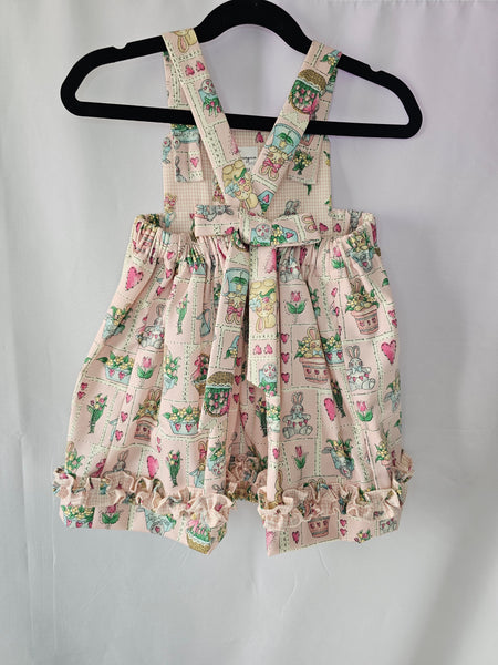 Storybook Bunny Dress Set | Dress + Bloomers + Sun Hat | 3 Piece | 12 Months