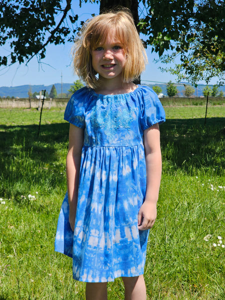 Blue TieDye Dress