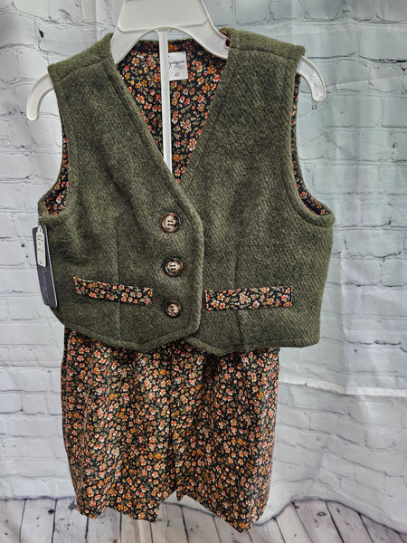 2pc Wool Vest and Skirt 4T