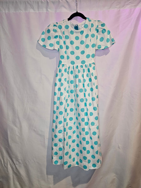 Seaside Polka Dress (size 8)