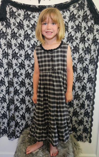 Plaid Flannel Maxi Dress