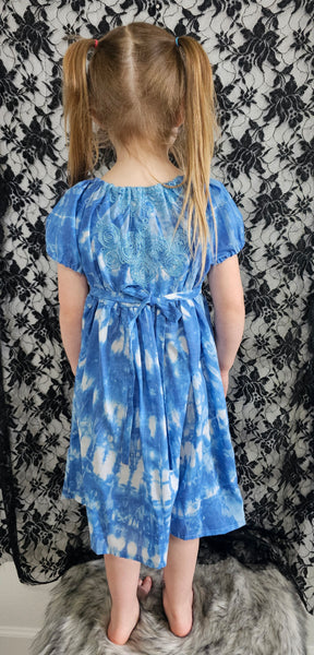 Blue TieDye Dress