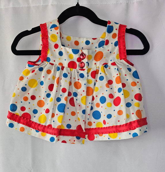 Confetti Carnival Flyaway Dress Set | Vintage Cotton | 12M