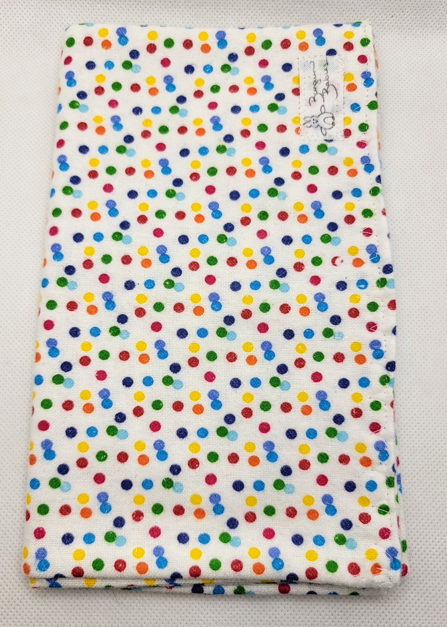 Burp Cloth-  Colorful Polka Dots