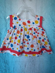 2pc Polka Dot Fly-Away Mini-dress and Bloomers