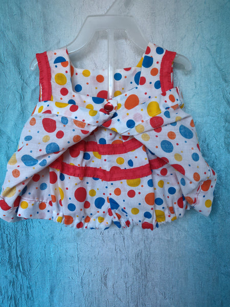 2pc Polka Dot Fly-Away Mini-dress and Bloomers