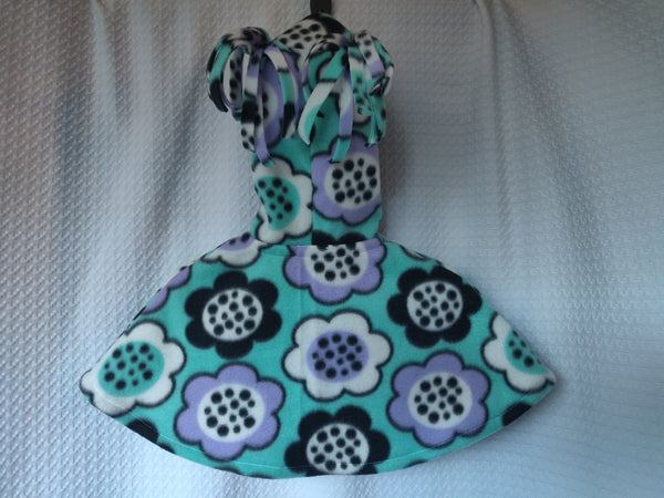 Lavender Mint Floral Hooded Poncho