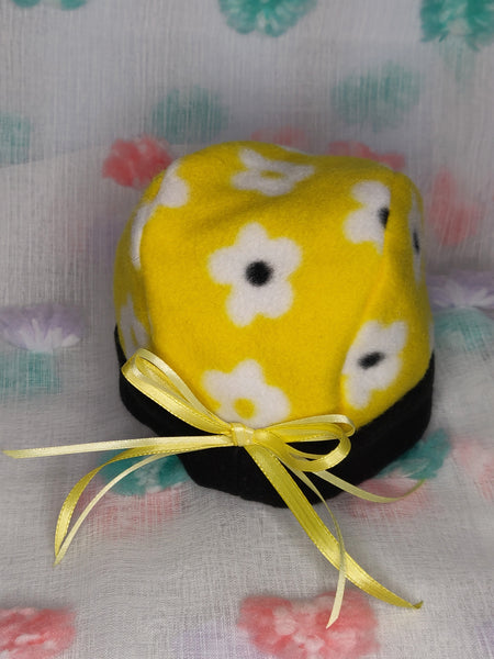 Yellow Flower Beanie Hat