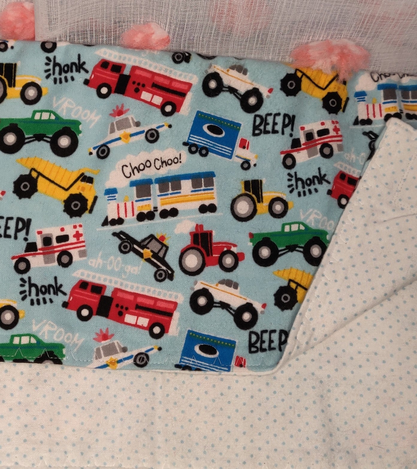 Vroom Vroom Receiving Blanket