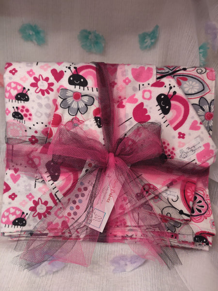 Pinksplotion Receiving Blanket Set