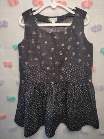 Vintage Black Floral Sundress